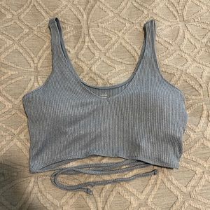 gilly hicks cropped tank top with strings attached NWT women’s L